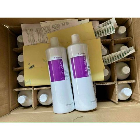 Dầu Gội Tím FANOLA NO YELLOW SHAMPOO Khử Ánh Vàng Tóc Bạch Kim 1000ML
