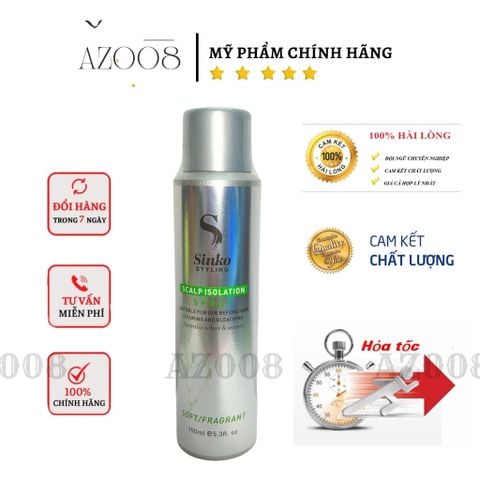 Chai xịt chống rát xót da đầu Sinko 150ml - Hỗ trợ nhuộm tóc an toàn