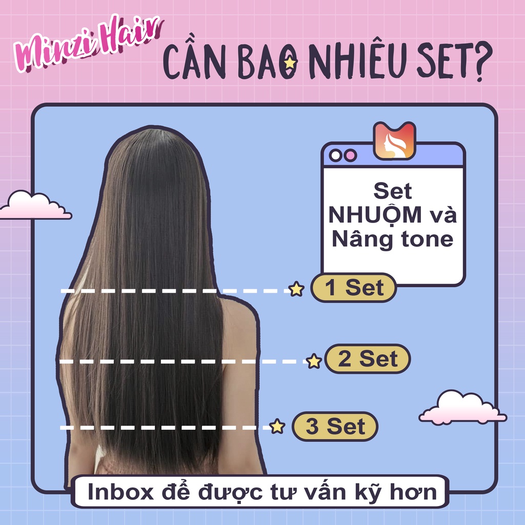 Thuốc Nhuộm Tóc Màu Nâu Trà Đen - Lên Từ Nền Đen Không Tẩy + Tặng Bao Tay