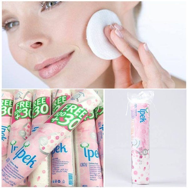 Bông tẩy trang cao cấp Ipek 150 miếng - 100% cotton thiên nhiên