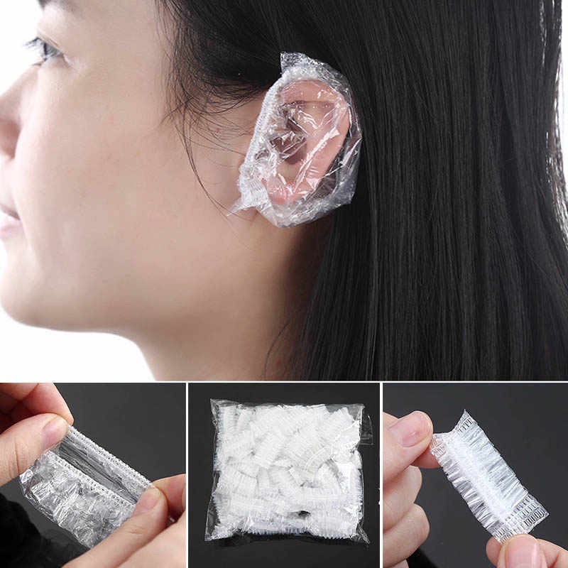 10 đôi chùm tai nhuộm tóc AZ008 - Bảo vệ tai khi tắm và làm tóc
