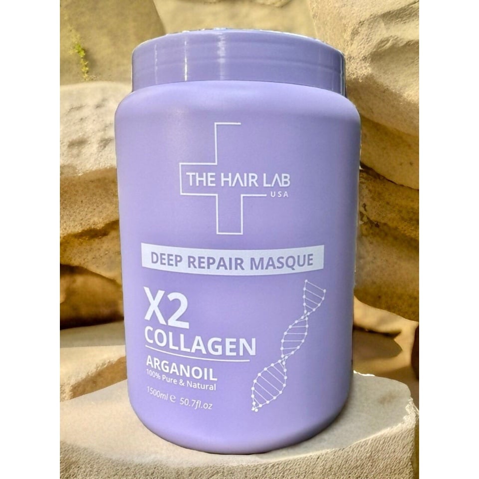 Dầu hấp tóc Collagen THE HAIR LAB DEEP REPAIR MASQUE 500ml - Phục hồi tóc hư tổn