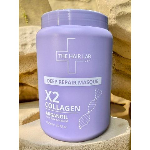 Dầu hấp tóc Collagen THE HAIR LAB DEEP REPAIR MASQUE 500ml - Phục hồi tóc hư tổn