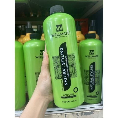 Thuốc Uốn Lạnh Wellmate Cao Cấp 1000ml x2 - Uốn Chắc Cho Mọi Loại Tóc