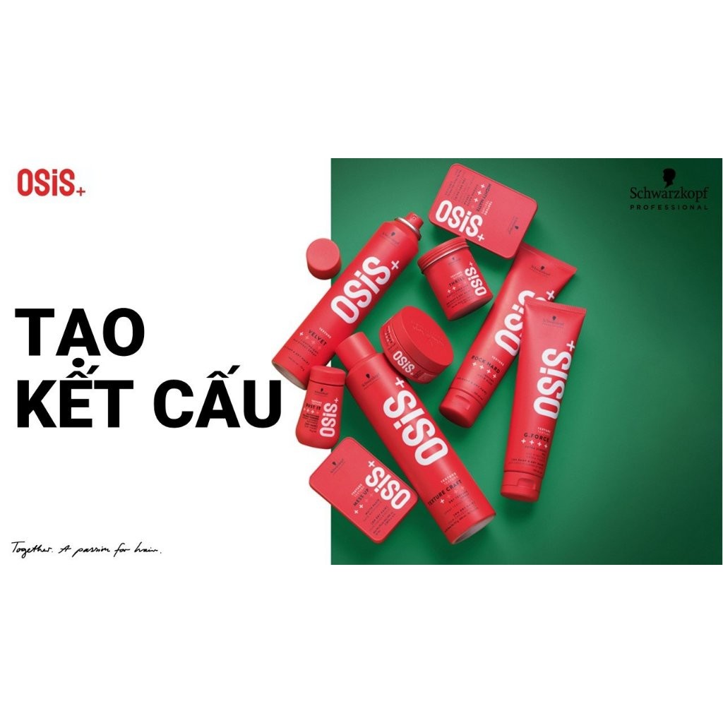 Gel Giữ Nếp Tóc Siêu Cứng Osis+ Rock Hard 150ml - Hàng Nhập Đức