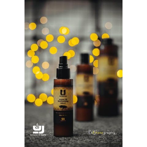 Xịt dưỡng tóc Yogi ARGAN Flat Iron Shine Spray 100ml - Phục hồi & Bóng mượt