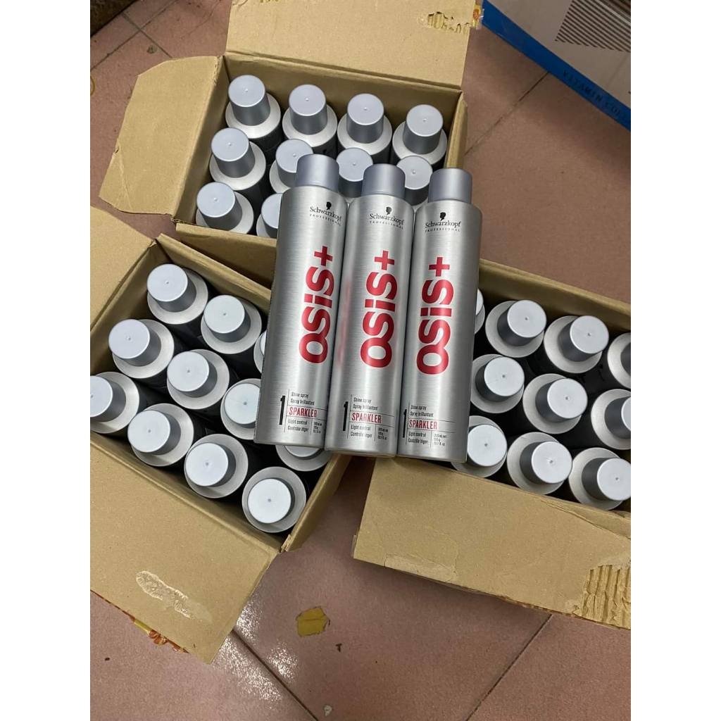 keo xịt bóng tóc giữ nếp làm phồng tạo kiểu tóc osis SPARKLER chuẩn salon 300ML AZ008