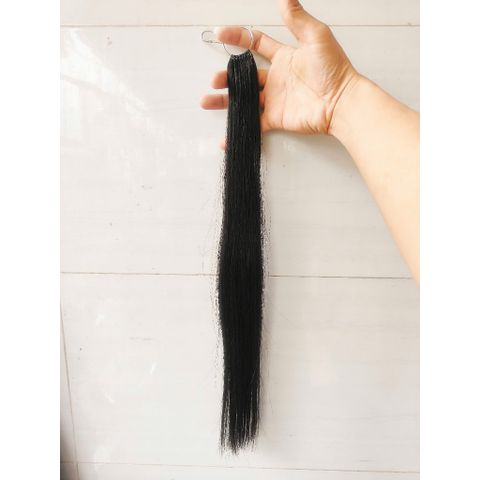 Tóc Nối Lông Vũ 9D A+ Đen Tẩy 100% Tóc Thật Xử Lý AZ008