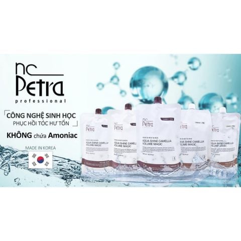 Thuốc Uốn Nóng Petra Hàn Quốc 500ml - Công Nghệ Sinh Học Aqua Shine Camellia