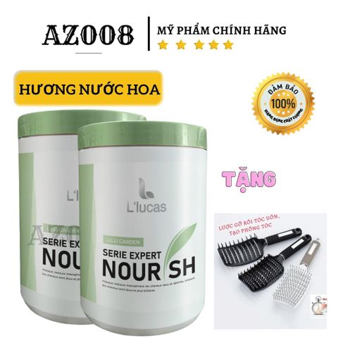 Ủ Tóc Collagen LUCAS 1000ml - Siêu Mềm Mượt Hương Nước Hoa + Tặng Nón