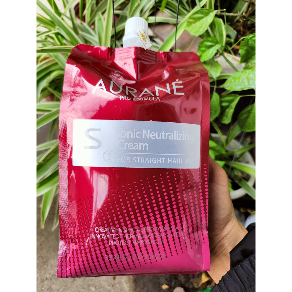 Cặp uốn tóc ép phục hồi Aurane 1000ml x 2 - Duỗi ép siêu mềm mượt