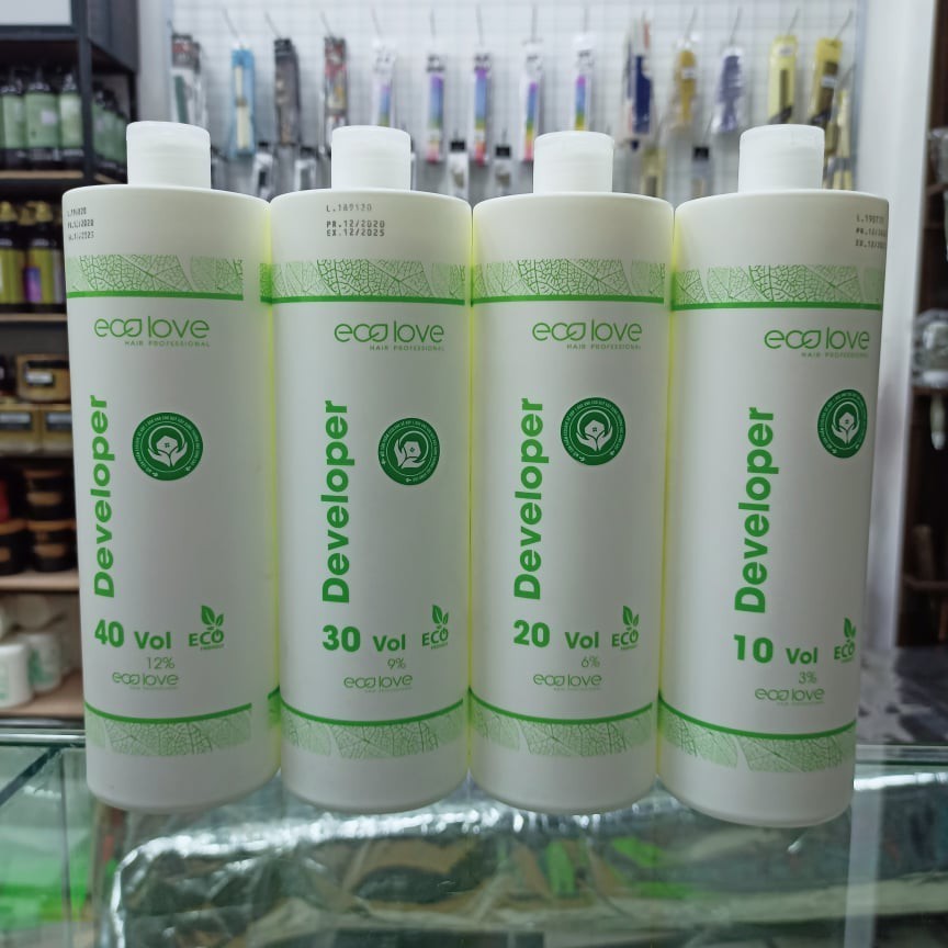 Oxy Trợ Nhuộm Tóc ECOLOVE New 1000ml - Dung Dịch Chuyên Nghiệp