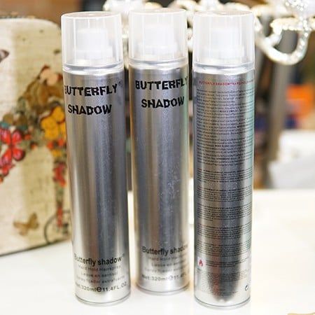 Keo Xịt Giữ Nếp Tóc Cao Cấp Butterfly 600ml - Gôm Xịt Tóc Bạc