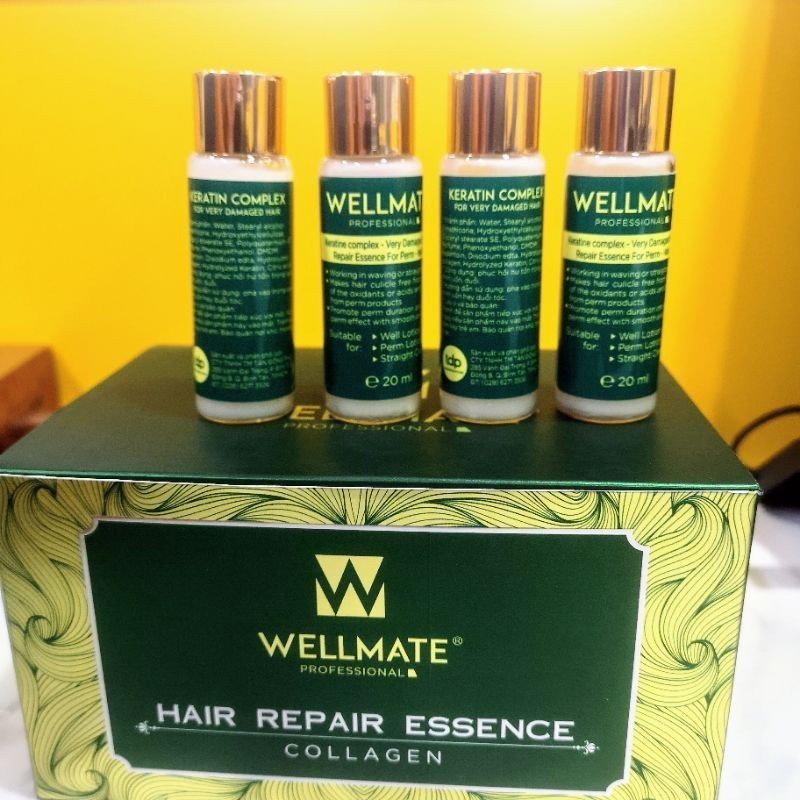 Tinh chất sữa dưỡng tóc siêu mềm Wellmate 10x20ml | NK 2024 | AZ008