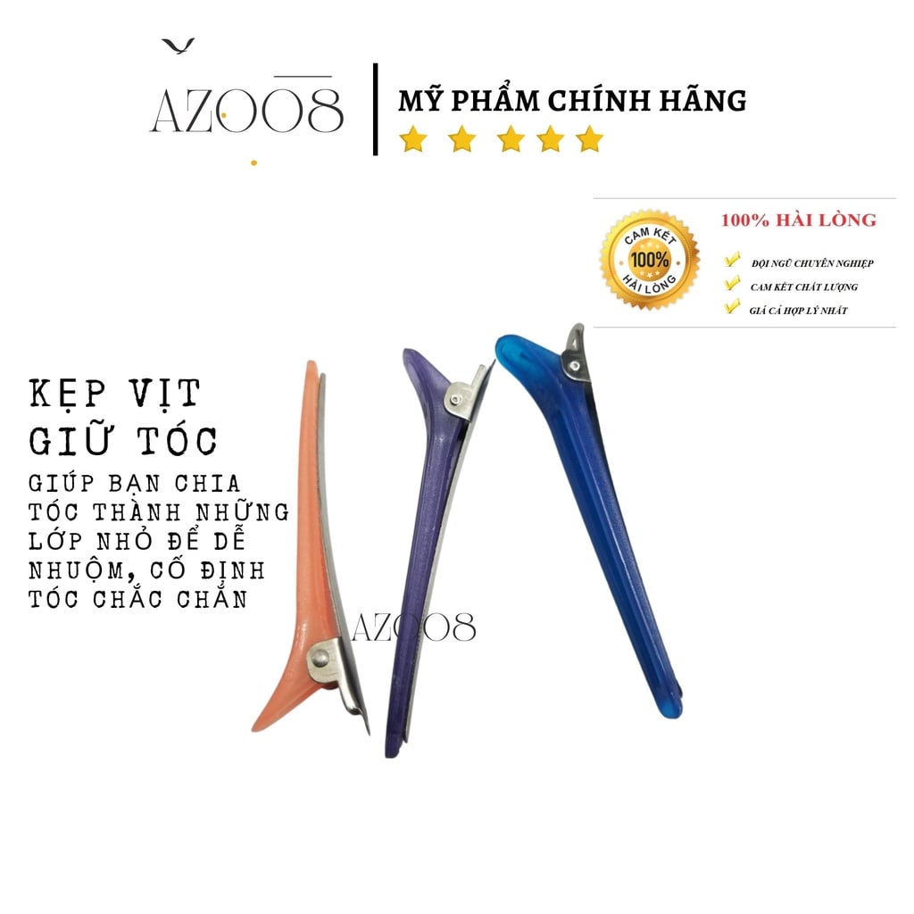 Kẹp mỏ vịt chia tóc hỗ trợ nhuộm chuyên dụng
