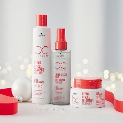 Xịt dưỡng phục hồi tóc hư tổn Schwarzkopf BC Bonacure Peptide Repair Rescue 200ml az008