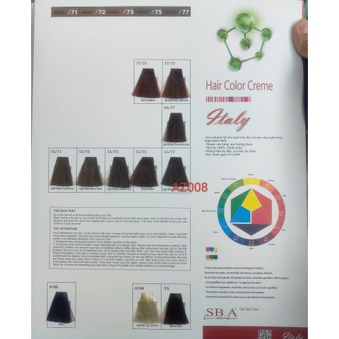Thuốc nhuộm tóc SA SB cân bằng phủ bạc 100ml - Combo 10 tuýp màu thời trang