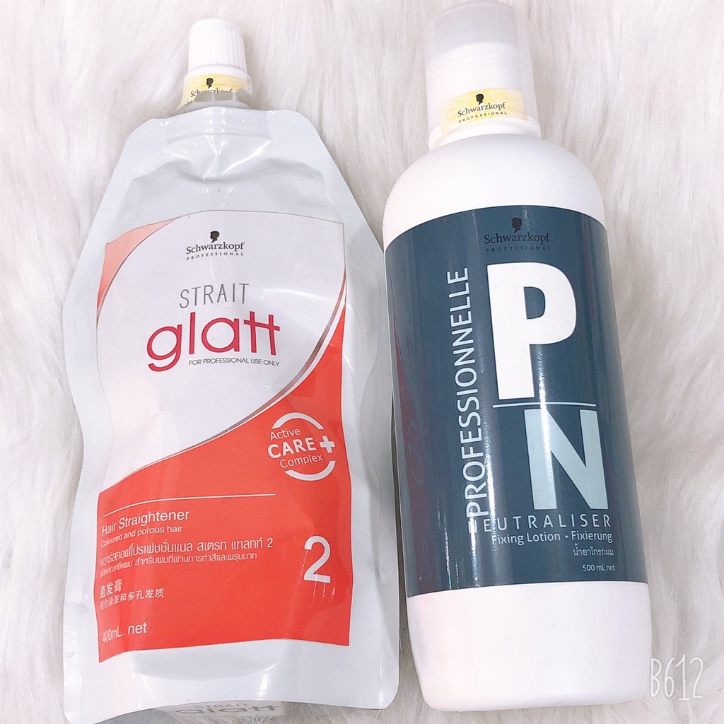 Kem Uốn Duỗi Tóc Schwarzkopf Glatt 400ml - Duỗi Thẳng Tại Nhà Không Cần Nhiệt