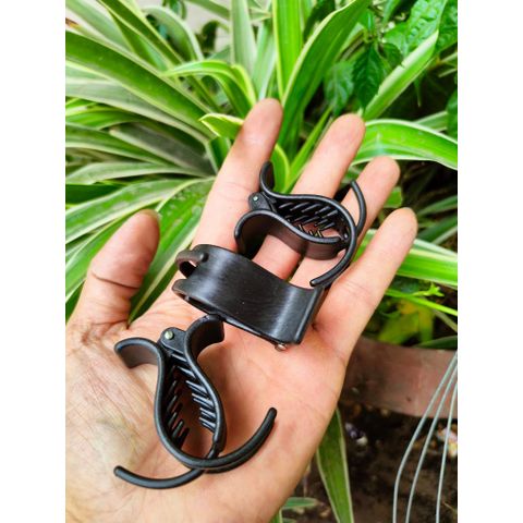 Kẹp tóc càng cua 3 răng 5 răng nhỏ nhiều màu nhám cho tóc xoăn sóng mái