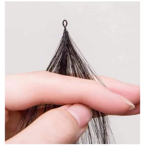 Tóc Nối Lông Vũ 100% Tự Nhiên - Tóc Đen & Tóc Tẩy Combo 10 Tép