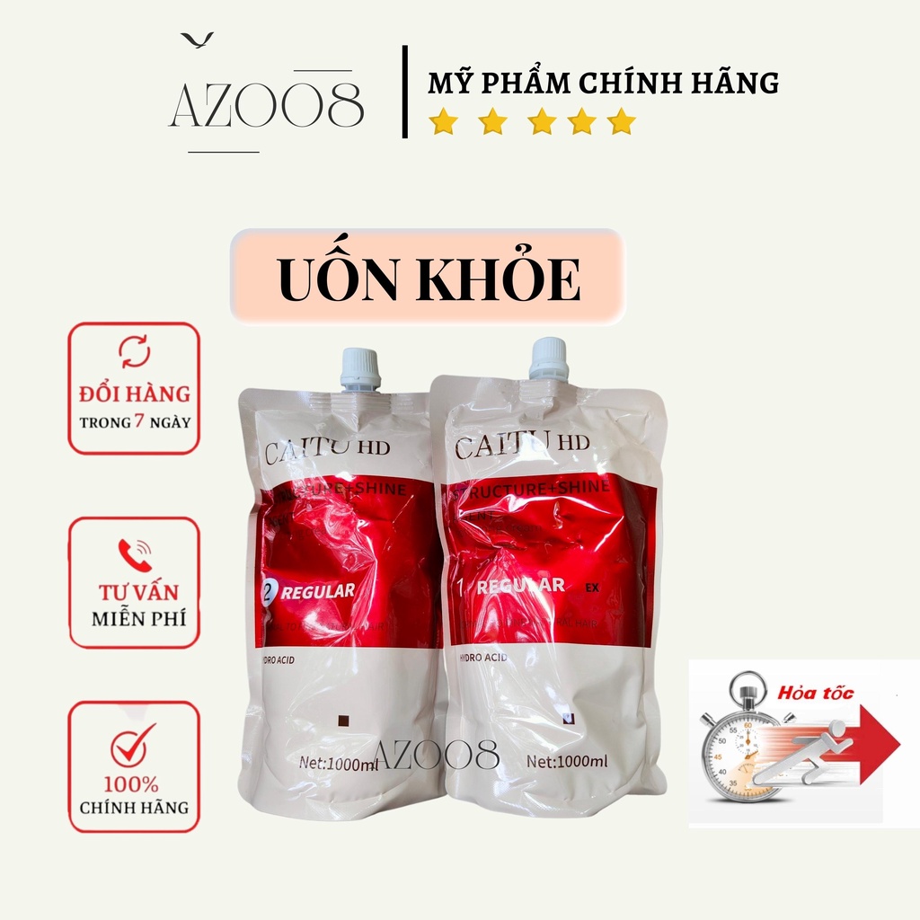 Duỗi tóc tại nhà CAITU HD Fashion & Style 1000ml x2 - Ép tóc không mùi, không mềm hóa