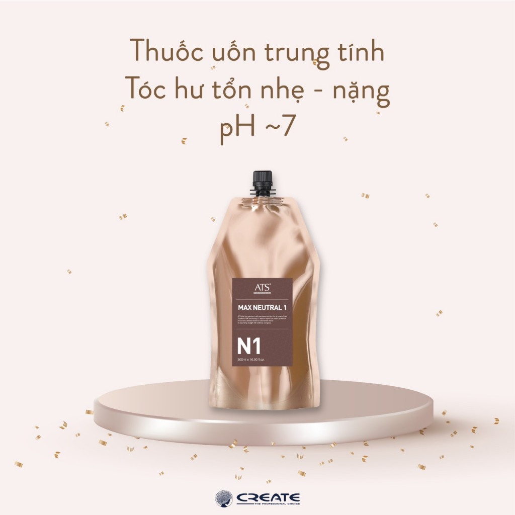 Thuốc uốn nóng ATS MAX cao cấp 500ml - Nhẹ mùi, chuẩn công ty