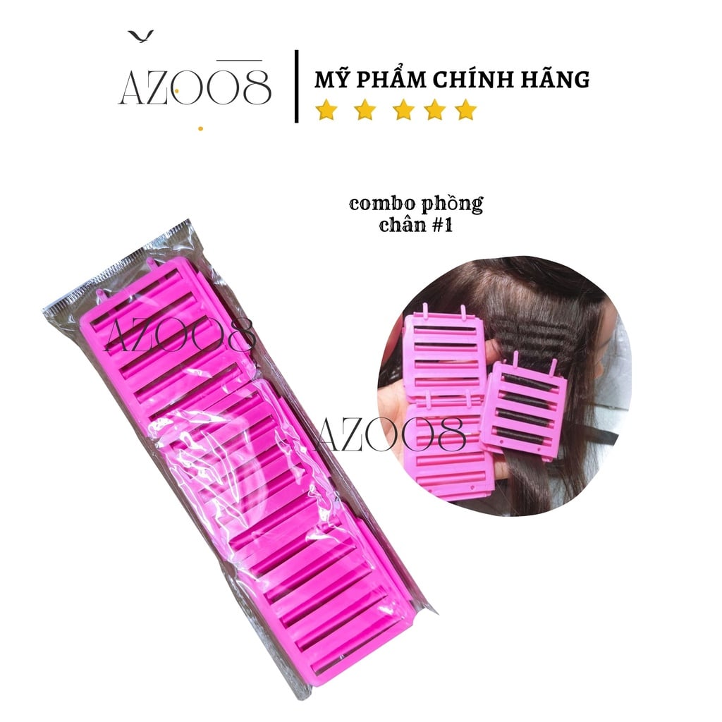 Combo 12 Xương Trục Uốn Xoăn Lạnh Size 1.8cm Xanh Dương - Salon Tóc