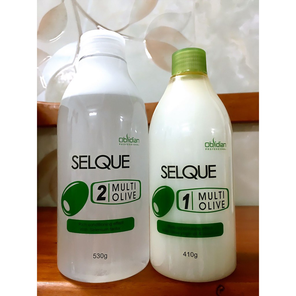 Thuốc Uốn Lạnh Selque Obsidian Olive 410ml/530ml - Uốn Tóc Tại Nhà