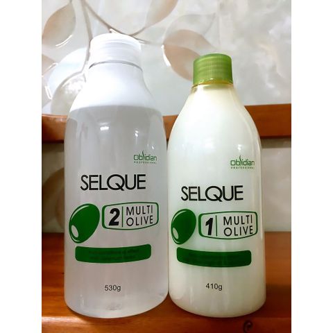 Thuốc Uốn Lạnh Selque Obsidian Olive 410ml/530ml - Uốn Tóc Tại Nhà