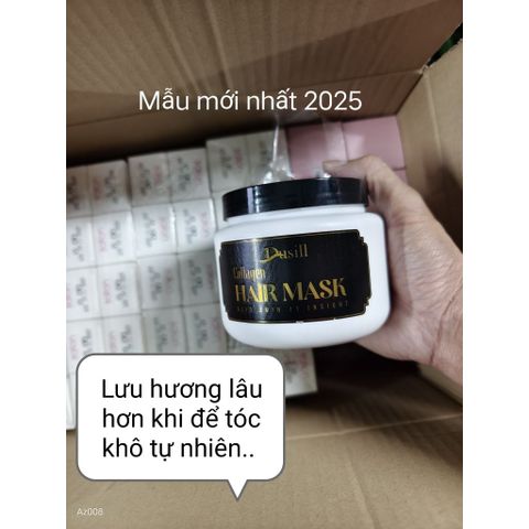 Ủ tóc Collagen Dusill 500ML - Hấp phục hồi tóc hư tổn + Tặng nón trùm
