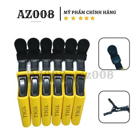 Kẹp vịt TIGI chia tóc mỏ vịt cá sấu bộ 6 cái màu ngẫu nhiên