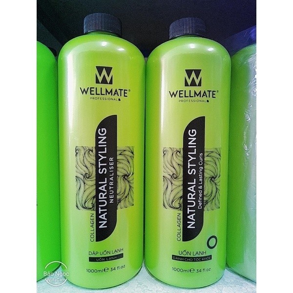 Thuốc Uốn Lạnh Wellmate Cao Cấp 1000ml x2 - Uốn Chắc Cho Mọi Loại Tóc