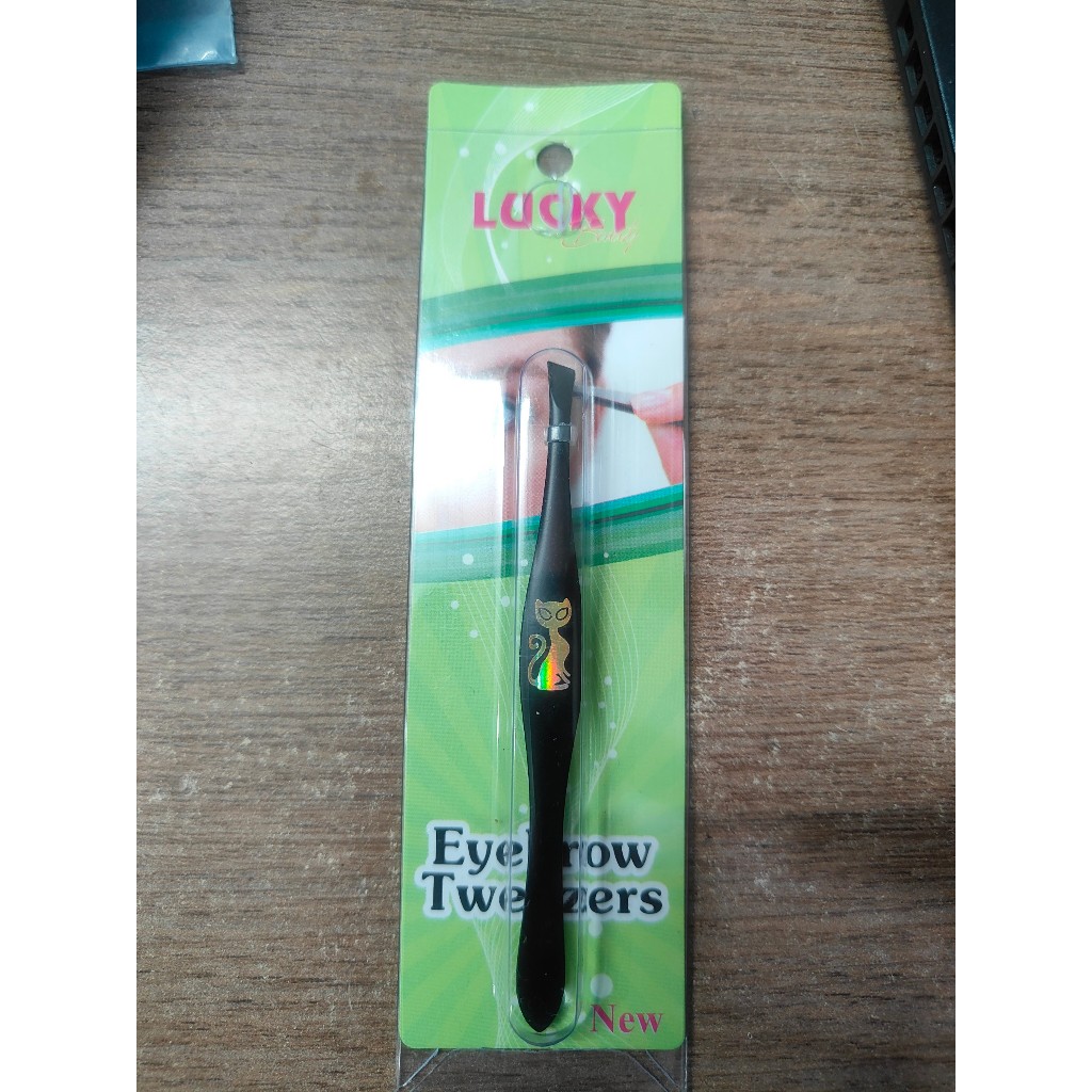 Nhíp nhổ lông mày cao cấp hiệu Con Mèo Az008 - Nhíp đen chính hãng