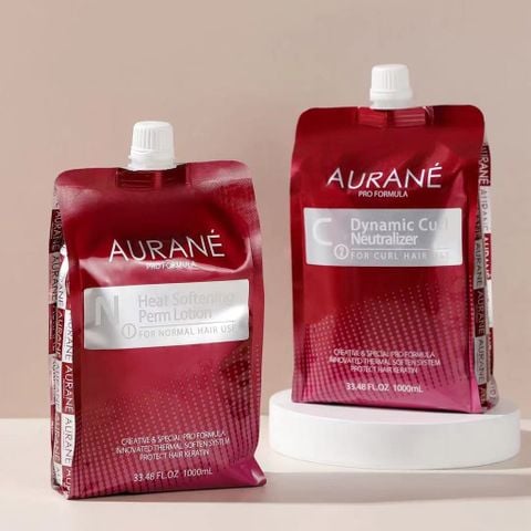 Cặp uốn tóc ép phục hồi Aurane 1000ml x 2 - Duỗi ép siêu mềm mượt