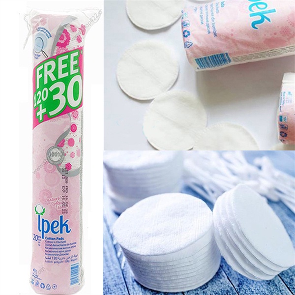Bông tẩy trang cao cấp Ipek 150 miếng - 100% cotton thiên nhiên