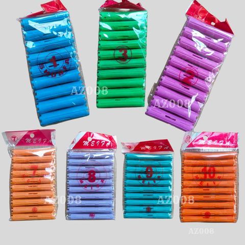 Trục uốn lạnh nhựa túi 10 trục AZ008 - Uốn xoăn tay chuyên nghiệp