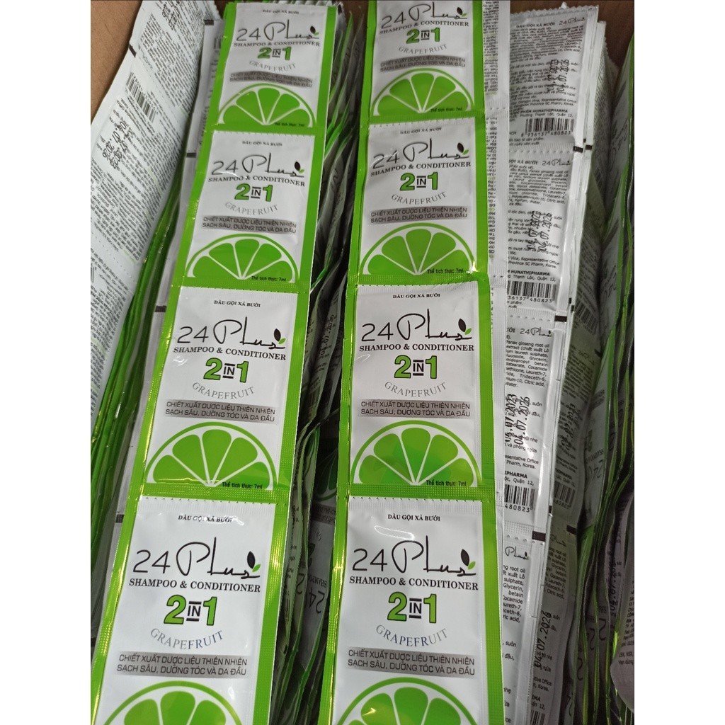 Dầu Gội Tinh Dầu Bưởi 24Plus 500ml - Ngăn Ngừa Rụng Tóc, Tặng Nón Ủ