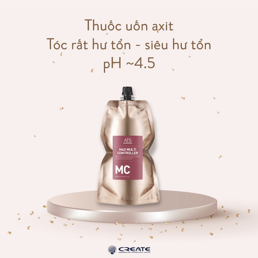 Thuốc uốn nóng ATS MAX cao cấp 500ml - Nhẹ mùi, chuẩn công ty