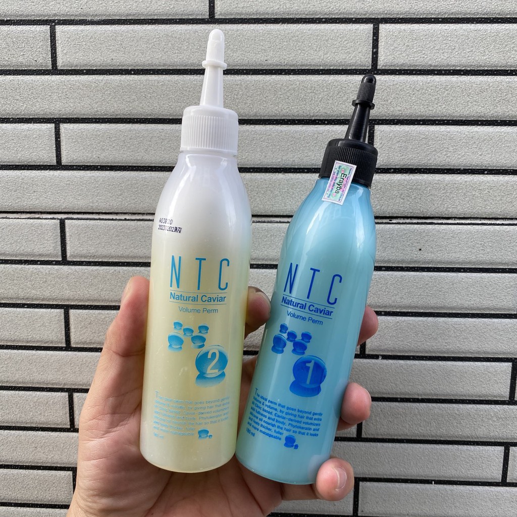 Thuốc uốn lạnh ERAYBA NTC chính hãng 180ml x2 - Uốn tóc tại nhà, tặng kẹp