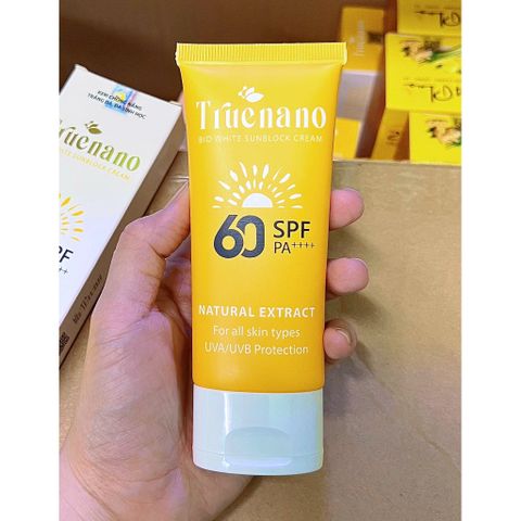 Kem Chống Nắng Trắng Da Đa Sinh Học Truenano SPF 60 PA++ 50ml
