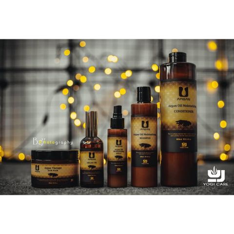Xịt dưỡng tóc Yogi ARGAN Flat Iron Shine Spray 100ml - Phục hồi & Bóng mượt