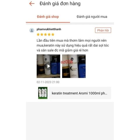 Keratin Treatment Aromi 1000ml - Phục Hồi Tóc Xoăn, Thẳng Hiệu Quả