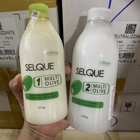 Thuốc Uốn Lạnh Selque Obsidian Olive 410ml/530ml - Uốn Tóc Tại Nhà