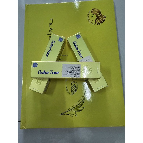 Thuốc nhuộm tóc Color Tour Collagen Aurane 100ml Combo 10 tuýp Màu Tự Nhiên