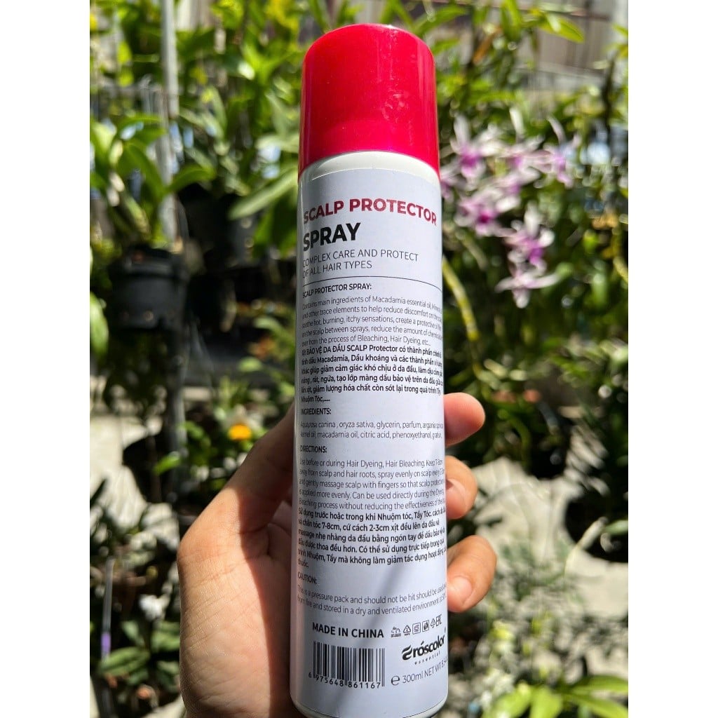 Xịt Bảo Vệ Da Đầu Eroscolor 300ml - Chống Rát, Sót Khi Nhuộm Tẩy