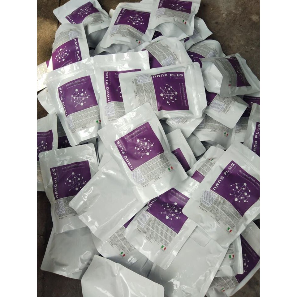 Bột Tẩy Tóc Tím Collagen Lusy 500gr - Tẩy Mạnh Mẽ, Không Khô Tóc