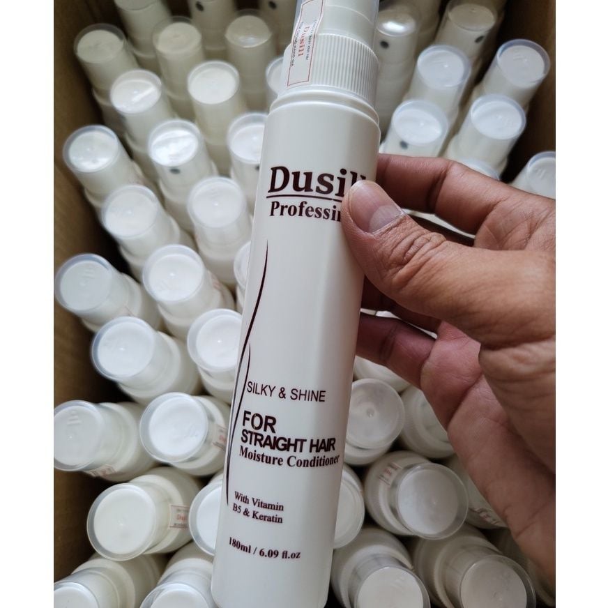 Xịt Dưỡng Tóc Vitamin Dusill 200ml - Hương Ngọt dễ chịu - Công Thức 8 Trong 1 Chăm Sóc Tóc Hư Tổn