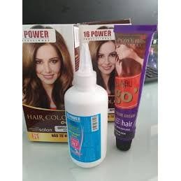 Nhuộm phủ bạc đen - nâu hạt dẻ 16Power tuýp 60ml có oxy AZ008