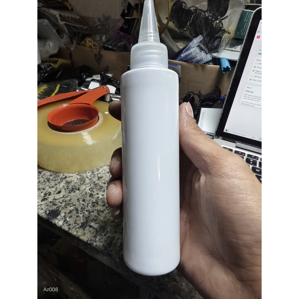 Kem trợ nhuộm tóc, oxy pha thuốc nhuộm tóc chai 200ml