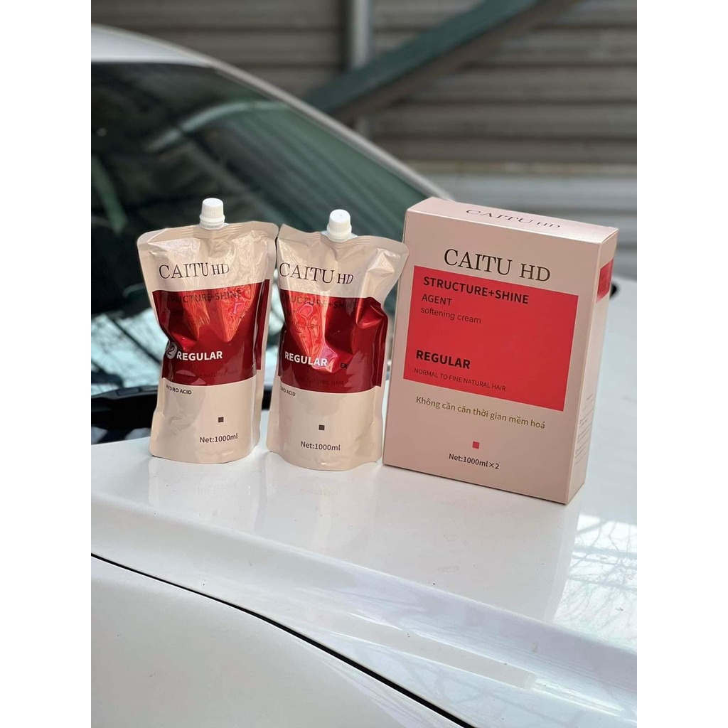 Duỗi tóc tại nhà CAITU HD Fashion & Style 1000ml x2 - Ép tóc không mùi, không mềm hóa
